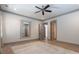 Spacious bedroom includes wood look flooring, neutral paint and trim, and ample closet space at 101 Morgan Ln, Canton, GA 30115