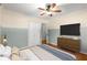 Bedroom with hardwood floors, and natural light from the windows and featuring modern decor at 1901 Trophy Dr, Marietta, GA 30062