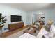 Bright living room with hardwood floors, neutral paint, and plenty of natural light at 1901 Trophy Dr, Marietta, GA 30062