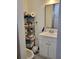 Small bathroom with a functional vanity and good lighting at 6071 Deerfield Ct, Morrow, GA 30260