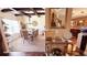 Elegant dining room area with coffered ceilings, a chandelier, and a spacious layout, perfect for entertaining at 504 Liverpool Dr, Mcdonough, GA 30252