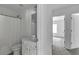 Bathroom featuring a shower with modern finishes and vanity at 2377 Proctor Creek Enclave, Acworth, GA 30101