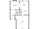 First floor plan layout includes a living room, dining area, kitchen, garage, and bath at 2377 Proctor Creek Enclave, Acworth, GA 30101