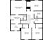 Second floor plan layout showcases the primary bedroom, three additional bedrooms, two baths, and laundry at 2377 Proctor Creek Enclave, Acworth, GA 30101