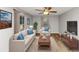 Comfortable living room with sofa, armchairs, TV, and decorative accents at 430 Argus Nw Cir, Atlanta, GA 30331