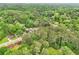 Bird's-eye view shows a quiet neighborhood with mature trees and green spaces at 117 Hillsdale Dr, Atlanta, GA 30315