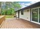 Spacious wooden deck with sliding glass doors provides seamless indoor-outdoor living and backyard views at 117 Hillsdale Dr, Atlanta, GA 30315
