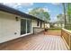 Relaxing outdoor deck with sliding glass door entry, offering serene views and easy access to the backyard at 117 Hillsdale Dr, Atlanta, GA 30315