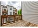 Relaxing outdoor wooden deck with a view of neighboring homes and green trees at 247 Franklin Rd, Atlanta, GA 30342