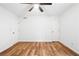Bedroom with wood-look floors, ceiling fan and white walls at 901 Gettysburg Pl, Atlanta, GA 30350