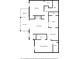 Floor plan of the layout of the home, including bedroom, bath, kitchen, living and dining areas at 901 Gettysburg Pl, Atlanta, GA 30350