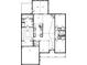 Layout of a modern floorplan highlighting living spaces, bedrooms, and bathrooms in a home design at 911 Park Place St, Social Circle, GA 30025