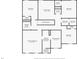 Second floor plan featuring bedrooms, bathrooms, a Gathering room, laundry room, and ample closet space at 229 Prescott St, Locust Grove, GA 30248