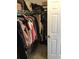 Walk-in closet featuring shelving and clothing racks providing ample storage space at 431 Crested View Dr, Loganville, GA 30052