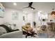 Open-concept living area showcasing modern decor, recessed lighting, and seamless kitchen view at 140 Larose Se Cir, Marietta, GA 30060