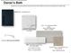Selection of bathroom design elements with iron cabinet, wall, shower and floor samples, hardware, and vanilla sky countertop at 173 Basil St, Cumming, GA 30040