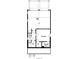 Terrace Level floor plan showing a two-car garage, terrace bedroom, bathroom and walk in closet at 173 Basil St, Cumming, GA 30040