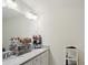 Clean bathroom with double sinks, sleek countertops, and modern fixtures at 4925 Longview Walk, Decatur, GA 30035