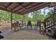 Inviting outdoor patio with a metal roof featuring comfortable seating and outdoor furniture at 2272 Plantation Ct, Lawrenceville, GA 30044