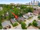 Aerial view of property with the city skyline in the distance at 509 Rankin Ne St, Atlanta, GA 30308