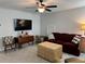 Comfortable living room features a mounted TV and a cozy seating area at 186 Sunshower Rdg, Canton, GA 30114