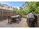 Deck with a gas grill and outdoor dining set at 289 Heritage Se Ln, Atlanta, GA 30316