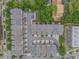 Aerial view of gray-roofed townhomes, mature trees and professionally landscaped surroundings at 289 Heritage Se Ln, Atlanta, GA 30316