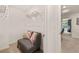 Spacious walk-in closet with wire shelving and a comfortable sitting area at 309 Elgin Dr # 155, Lawrenceville, GA 30045