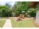 Community playground with swings, slides, tables and benches, surrounded by lush greenery at 3309 Nw Past Nw Pl, Kennesaw, GA 30152