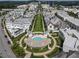Beautiful aerial view of neighborhood highlighting its attractive landscaping, elegant homes, and green spaces at 316 S Esplanade, Alpharetta, GA 30009