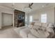 Cozy living room features a wood-accented fireplace and an inviting atmosphere at 316 S Esplanade, Alpharetta, GA 30009