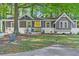 Charming gray home with a welcoming yellow door and well-maintained landscaping at 183 Oak Dr, Atlanta, GA 30354