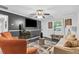 Comfortable living space with sofa, armchairs, modern decor, and ample natural light at 183 Oak Dr, Atlanta, GA 30354
