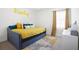 Cozy bedroom featuring a vibrant daybed, stylish rug, and ample natural light for a cheerful space at 410 Crestbrook Ln, Dallas, GA 30157