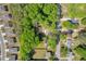 Aerial view of a home in Loganville, GA, surrounded by trees at 1660 Rose Garden Ln, Loganville, GA 30052