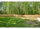 Expansive backyard with a new fence offering a private and peaceful retreat at 1660 Rose Garden Ln, Loganville, GA 30052
