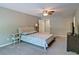 A comfortable main bedroom setup featuring soft carpet and a light airy paint at 5800 Villa Rica Hwy, Dallas, GA 30157