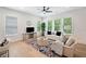 Comfortable living room with ample natural light, stylish furnishings, and hardwood floors for a modern aesthetic at 1225 Westshore Dr, Cumming, GA 30041