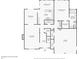 Downstairs floor plan showcasing kitchen, living room, foyer, and garage locations at 979 Bridgegate Ne Dr, Marietta, GA 30068