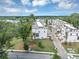 Elevated view shows a neighborhood with modern townhomes, ample green space, and a well-maintained street network at 2171 Burnside Dr Nw, Atlanta, GA 30318