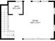 Layout shows an upper floor room and bath with dimensions. Stairs lead to this upper level at 2171 Burnside Dr Nw, Atlanta, GA 30318