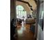 Bright living room with hardwood floors, stone fireplace, and cathedral ceilings at 3978 Devonshire Dr, Marietta, GA 30066