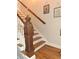 Staircase features detailed woodwork and a decorative post at 3978 Devonshire Dr, Marietta, GA 30066