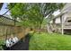 Serene backyard featuring a well-manicured lawn, privacy fence, and a cozy outdoor seating area at 1165 Victoria Ne St, Brookhaven, GA 30319