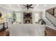 Bright living room with stone fireplace, and backyard views creates a cozy atmosphere at 1165 Victoria Ne St, Brookhaven, GA 30319