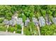 A high angle shot of homes surrounded by lush trees and various garden features at 1349 Middlesex Ne Ave, Atlanta, GA 30306