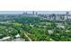 Stunning aerial view showcasing the lush greenery of Piedmont Park against the Atlanta skyline at 1349 Middlesex Ne Ave, Atlanta, GA 30306