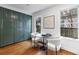 Cozy breakfast nook with hardwood floors and built in cabinets at 1349 Middlesex Ne Ave, Atlanta, GA 30306