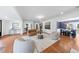 Open-concept living room with hardwood floors, stylish furniture, and ample space for entertaining at 1349 Middlesex Ne Ave, Atlanta, GA 30306