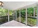 This screened in porch has a great view of the yard and the beautiful trees surrounding the property at 1349 Middlesex Ne Ave, Atlanta, GA 30306